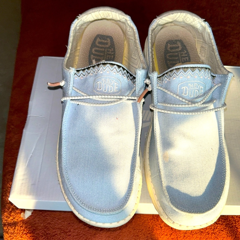 Hey Dude men’s Light Blue Shoes